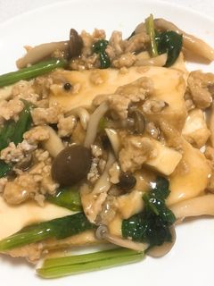 厚揚げとひき肉の和風あんかけ-レシピのメイン写真