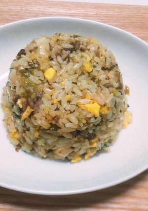 市販の高菜漬でチャーハン-レシピのメイン写真