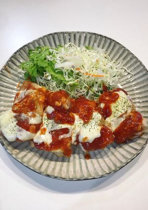 簡単♫チーズトマトソースのチキンステーキ-レシピのメイン写真