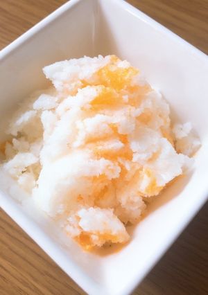 牛乳とみかん缶で簡単！シャーベットアイス-レシピのメイン写真