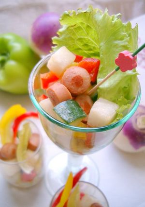 野菜とソーセージの柚子胡椒サラダ-レシピのメイン写真