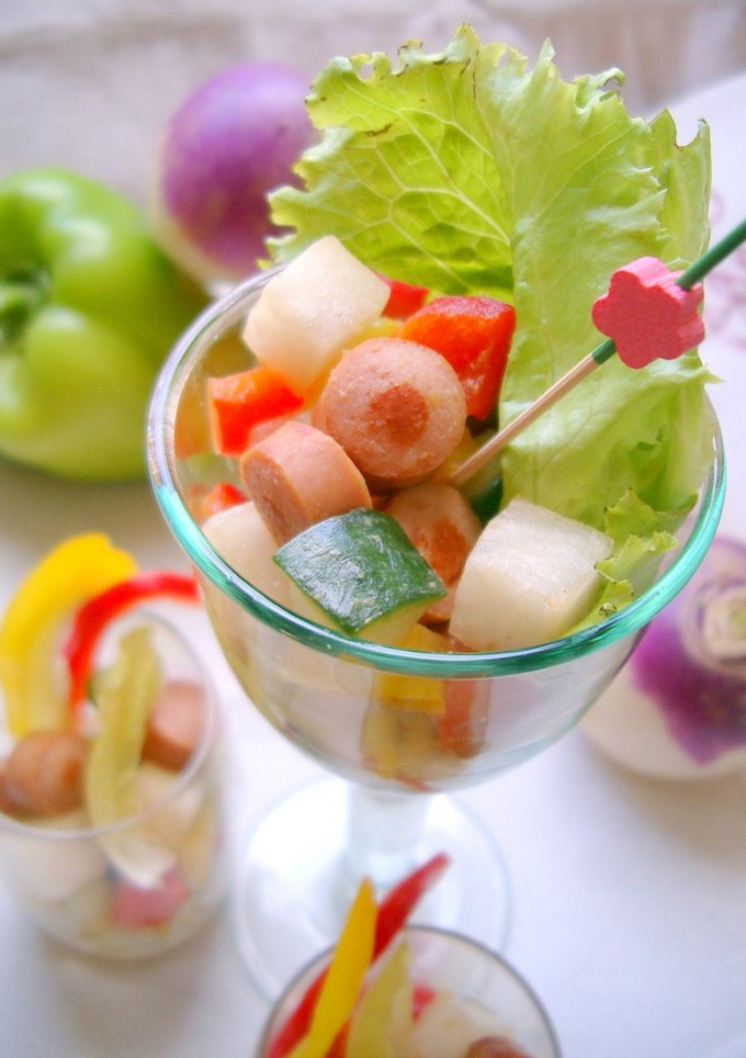 野菜とソーセージの柚子胡椒サラダ-レシピのメイン写真
