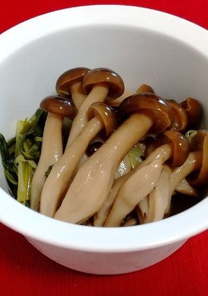 水菜としめじの煮びたし-レシピのメイン写真