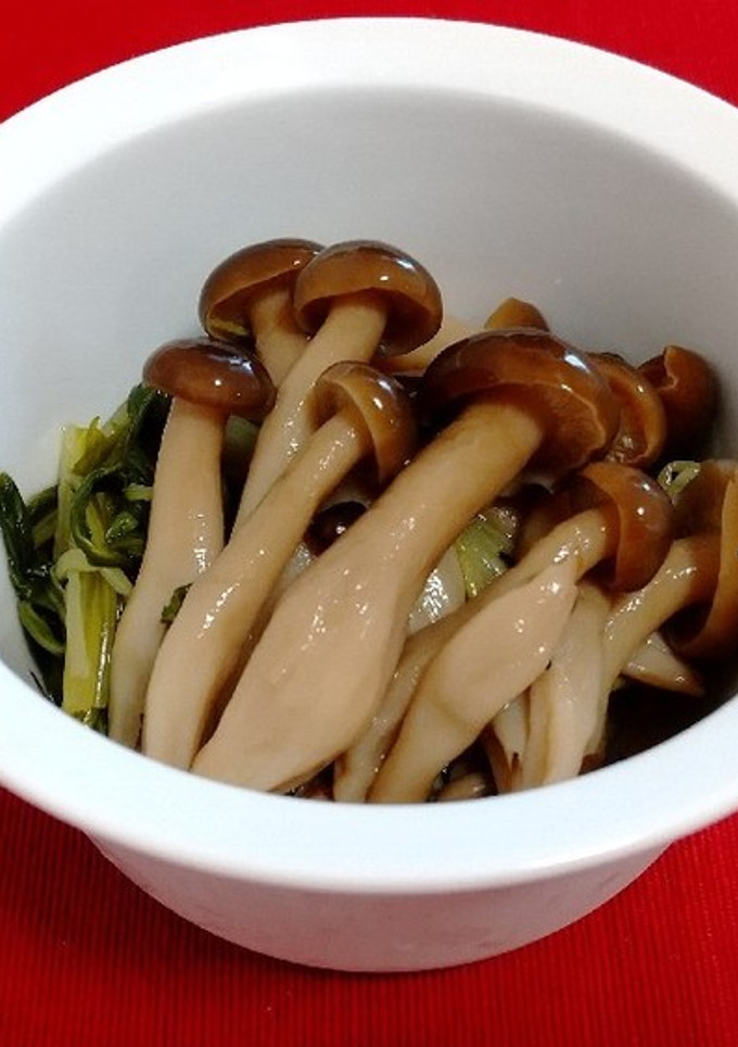 水菜としめじの煮びたし-レシピのメイン写真