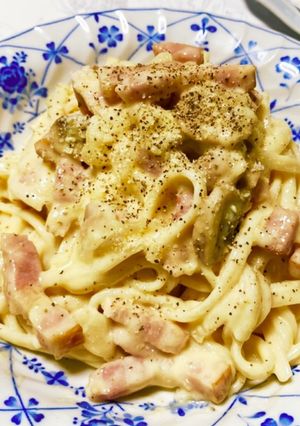 濃厚カルボナーラうどん♪-レシピのメイン写真