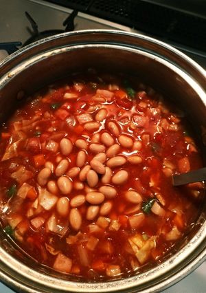 簡単スパイシーなチリコンカン（スープ）-レシピのメイン写真