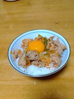 豚キムチ丼-レシピのメイン写真