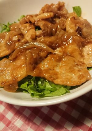 節約！豚ロース(豚バラ)の照り焼き丼♪-レシピのメイン写真