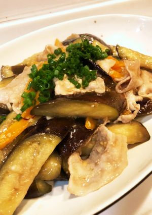 茄子と豚バラの香味炒め-レシピのメイン写真