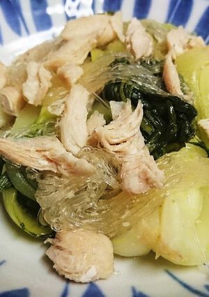 ささみとチンゲン菜煮☆冷やしてもGood-レシピのメイン写真