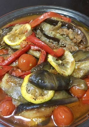 お父さんの「ナスとひき肉の重ね焼き」-レシピのメイン写真