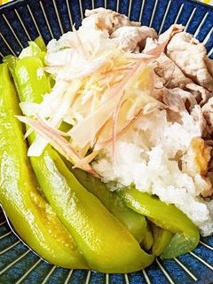 翡翠茄子と豚しゃぶのおろしポン酢-レシピのメイン写真