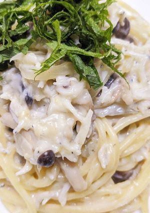 釜揚げしらすの豆乳クリームパスタ-レシピのメイン写真