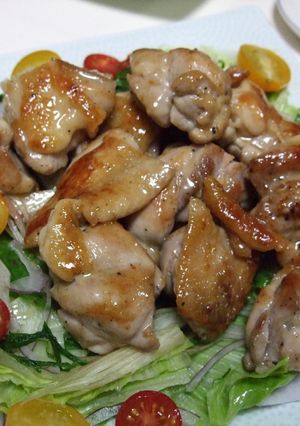 チキンのガーリック焼き和風サラダ仕立て-レシピのメイン写真