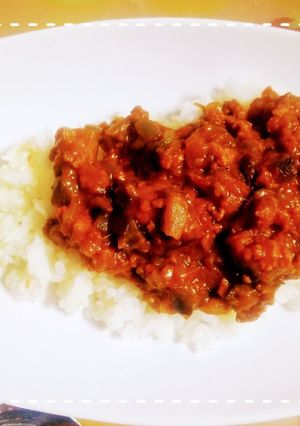 市販ルウで簡単！かぼちゃのキーマカレー-レシピのメイン写真