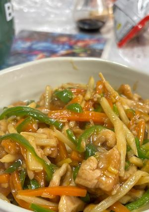 鶏胸肉青椒肉絲-レシピのメイン写真