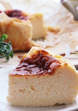 お豆腐バスクチーズケーキ-レシピのメイン写真
