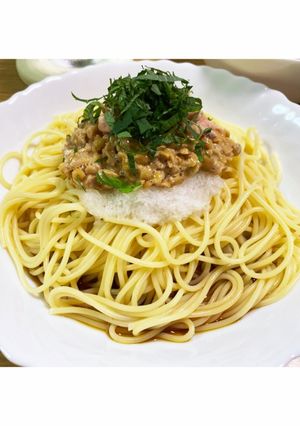 ウチの納豆スパ-レシピのメイン写真