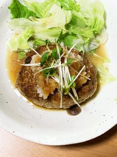 キノコと豆腐入り和風ハンバーグ-レシピのメイン写真