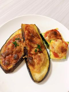 ダイエット ナスとズッキーニの野菜ピザ-レシピのメイン写真