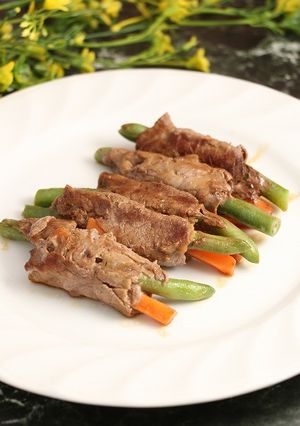 血管若返り！野菜の肉巻き☆ヒハツ炒め-レシピのメイン写真