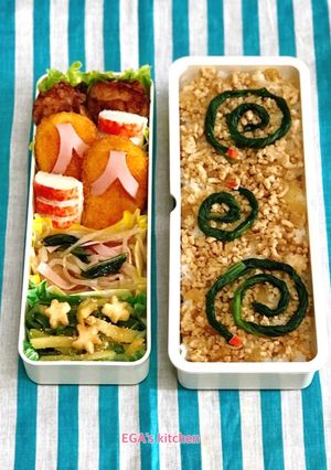 エビ寄せフライdeビーサン♡夏の弁-レシピのメイン写真