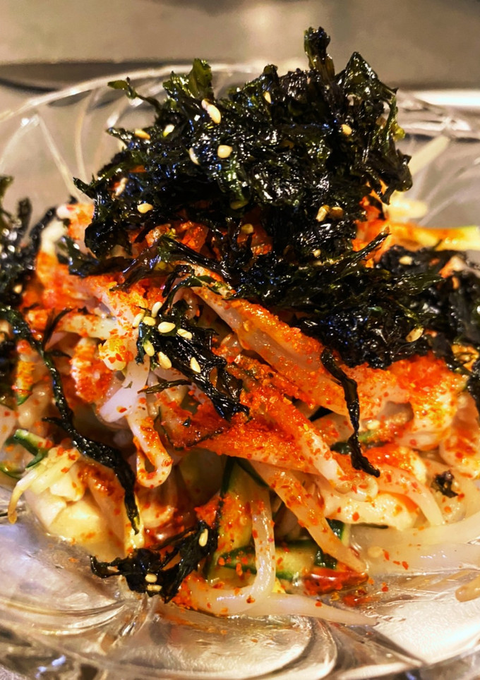 男飯★さっぱり旨辛！親父鶏皮もやしポン酢-レシピのメイン写真