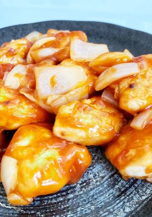 玉ねぎと鶏肉で簡単！ ご飯がススム 酢豚-レシピのメイン写真