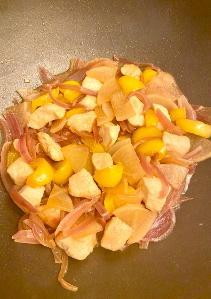 ササミと野菜のすき焼きのタレ炒め-レシピのメイン写真