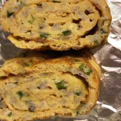รูปของ しらすと青ネギの卵焼き