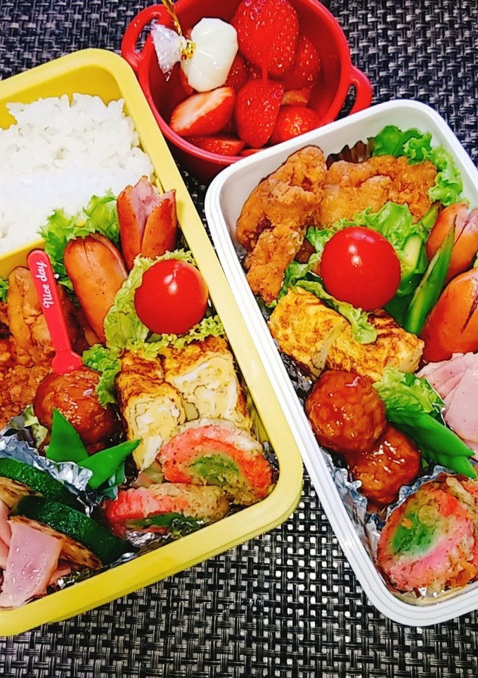 息子と娘のお弁当'20.6.8-レシピのメイン写真