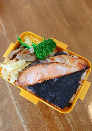 焼き鮭海苔弁当-レシピのメイン写真