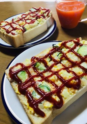 子供の大好きなポテサラトースト-レシピのメイン写真