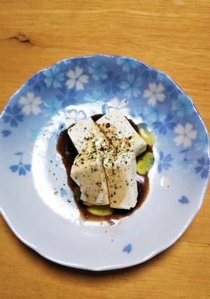 簡単クリームチーズのバルサミコ&醤油かけ-レシピのメイン写真