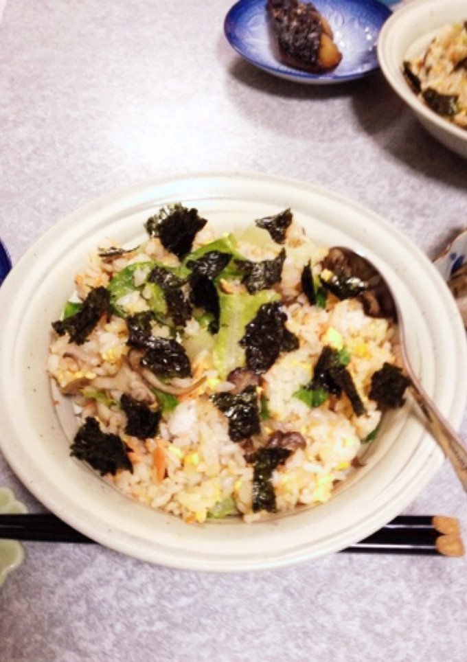 鮭とレタスの炒飯-レシピのメイン写真