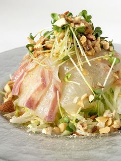 レタスと鯛の刺身サラダ-レシピのメイン写真