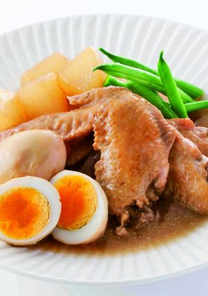 鶏の手羽先と大根の炒め煮-レシピのメイン写真