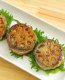 しそつくねのれんこんはさみ焼き