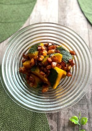 かぼちゃとカリカリベーコンのサラダ-レシピのメイン写真