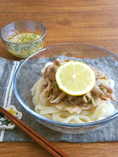 さっぱり☆豚のねぎ塩レモン冷やしうどん-レシピのメイン写真