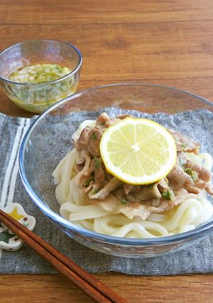 さっぱり☆豚のねぎ塩レモン冷やしうどん-レシピのメイン写真