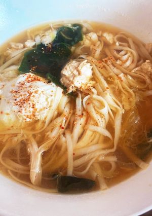 糖質0麺味噌ベースのにゅうめん(代替)-レシピのメイン写真