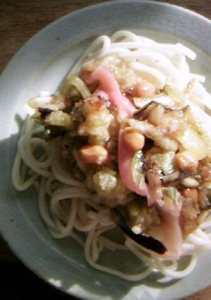 ナス納豆そうめん-レシピのメイン写真