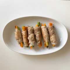 รูปของ アスパラとにんじんの肉巻き