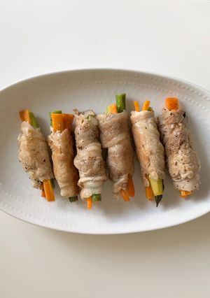 アスパラとにんじんの肉巻き-レシピのメイン写真