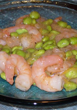 生姜の効いた枝豆とエビの炒め物-レシピのメイン写真