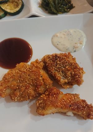 ☆揚げ焼きでヘルシーたらのごま風味カツ♪-レシピのメイン写真