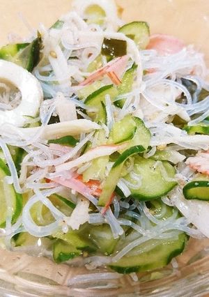 ちゅるんとさっぱり＊春雨入り酢の物♪-レシピのメイン写真