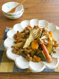 簡単☆かぼちゃときのこのバタポンソテー-レシピのメイン写真