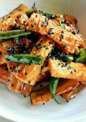 ちくわとインゲン豆の蒲焼き風-レシピのメイン写真